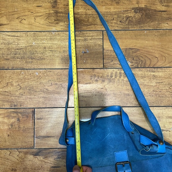 Blue Vintage Suede Purse - Picture 7 of 7